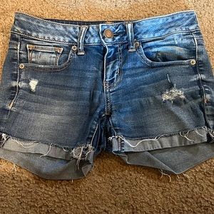Super stretch jean shorts